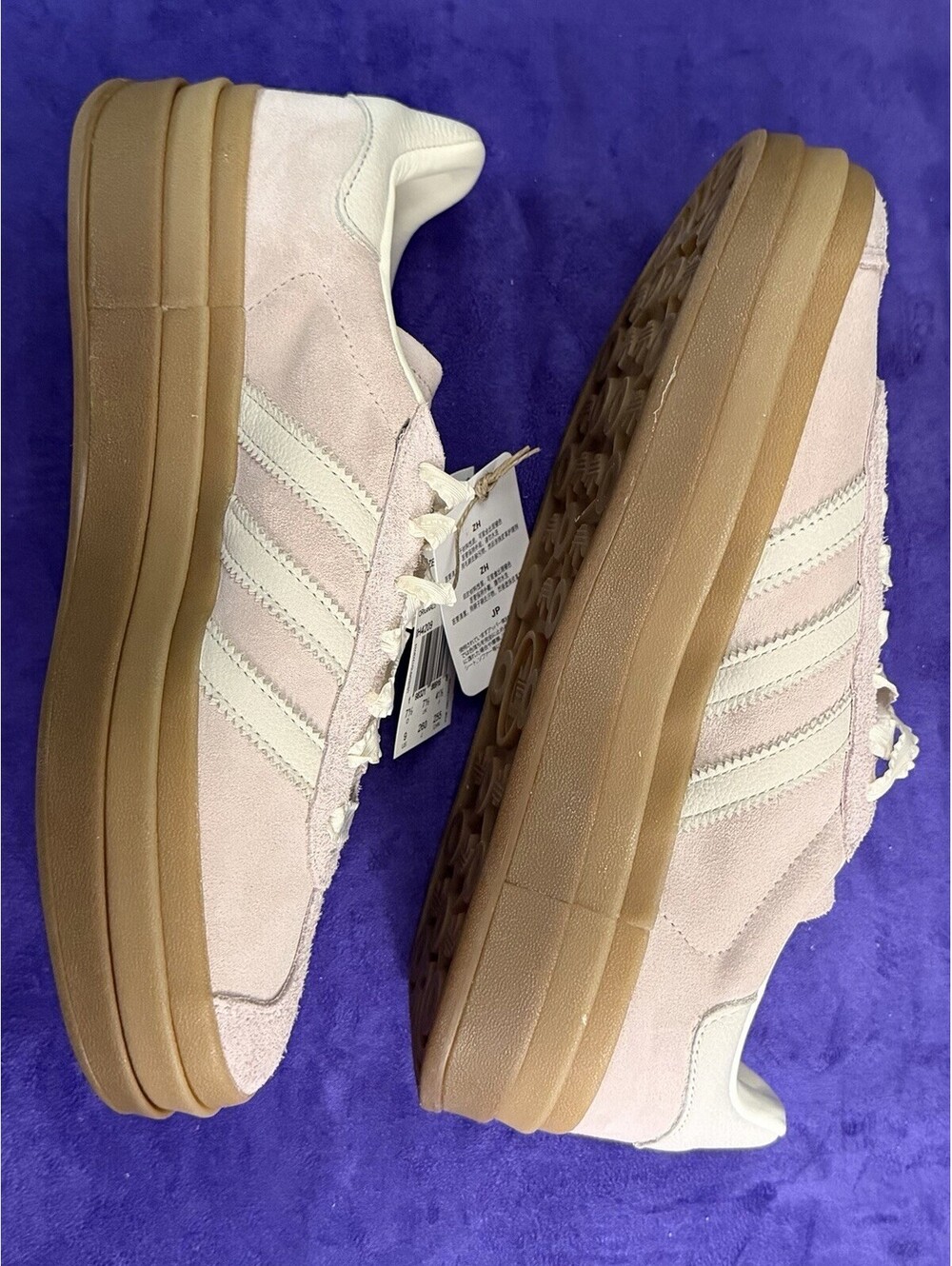 Adidas Gazelle Bold Womens Platform Suede Sneakers Brand New NIB Pink - Picture 5 of 10